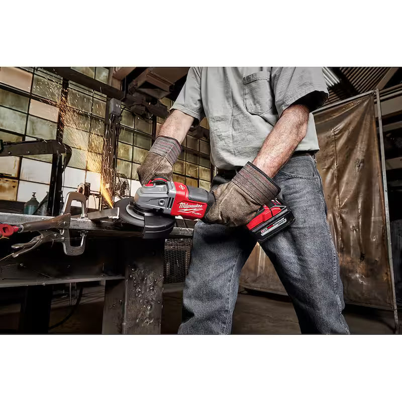 18V Lithium-Ion Brushless Cordless 4-1/2 in./6 in. Grinder Kit with Two 6.0 Ah Battery L6463