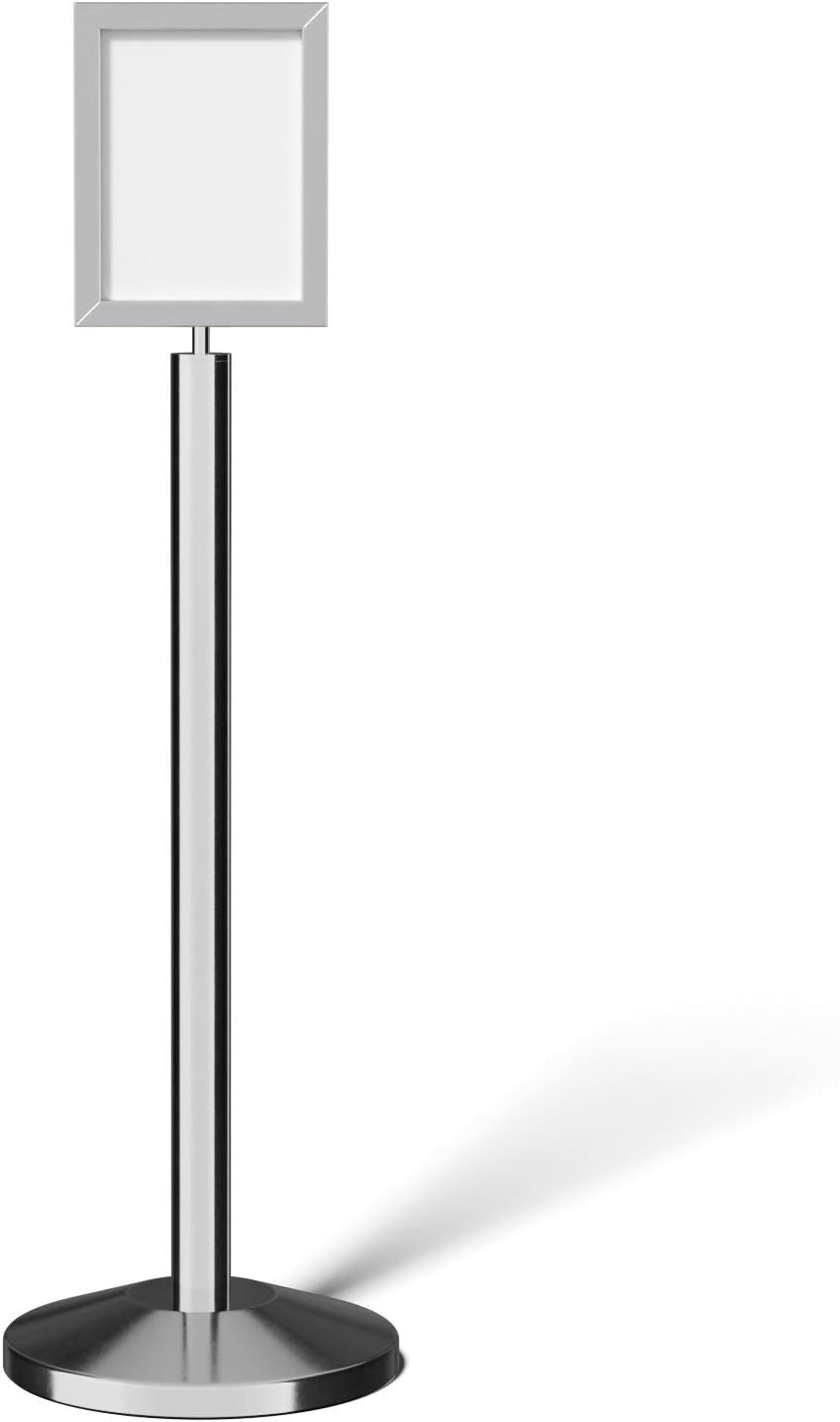 Black 11 x 14 Inch Pedestal Standing Floor Sign Frame N9620