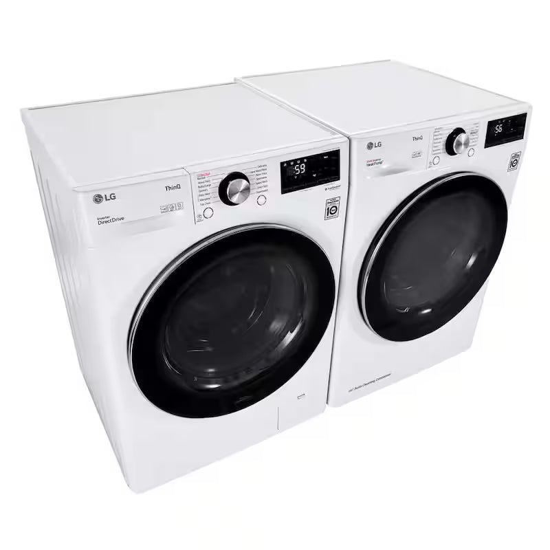 24 in. W 2.4 Cu. Ft. Compact Stackable Smart Front Load Washer in White with Steam J471