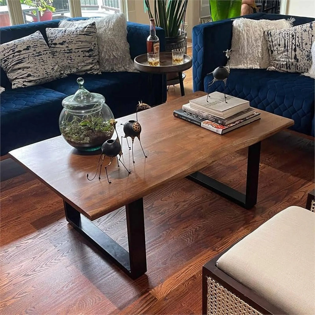 Solid Wood & Iron Coffee Table J40793