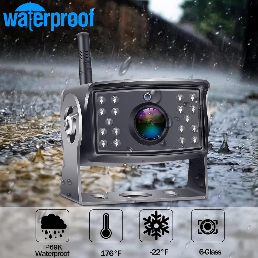 HD 1080P 7 Inch Monitor Wireless Backup Camera System V365823