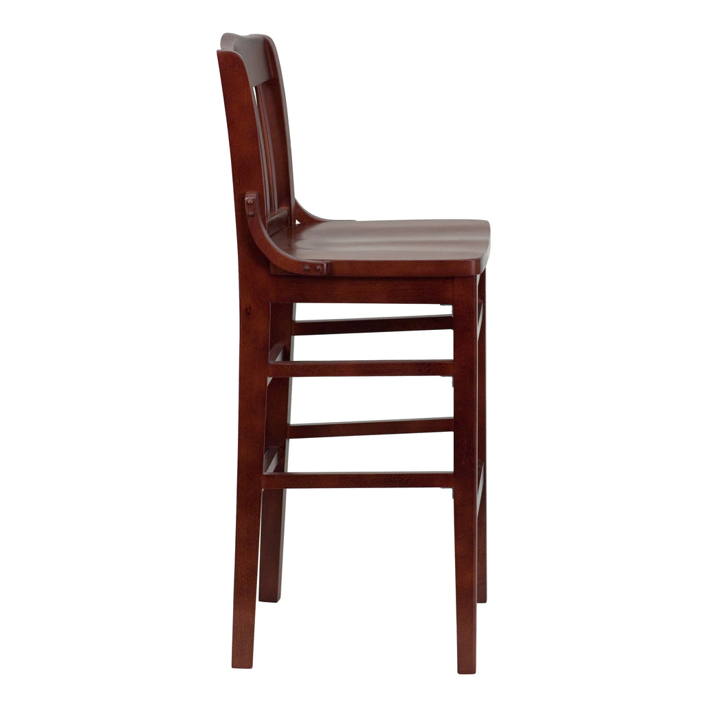 Wood Restaurant Dining Barstool R546644