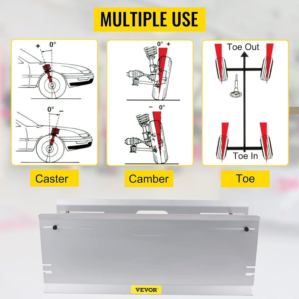 Wheel Alignment Tool with 4 Probes Toe Plates L32048