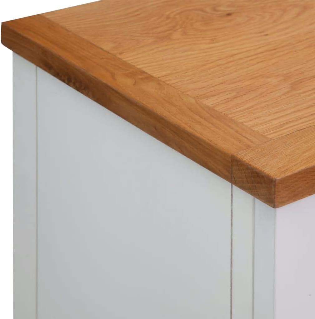 Oak Top Wooden Buffet Sideboard Storage Cabinet with 2 Drawers R397