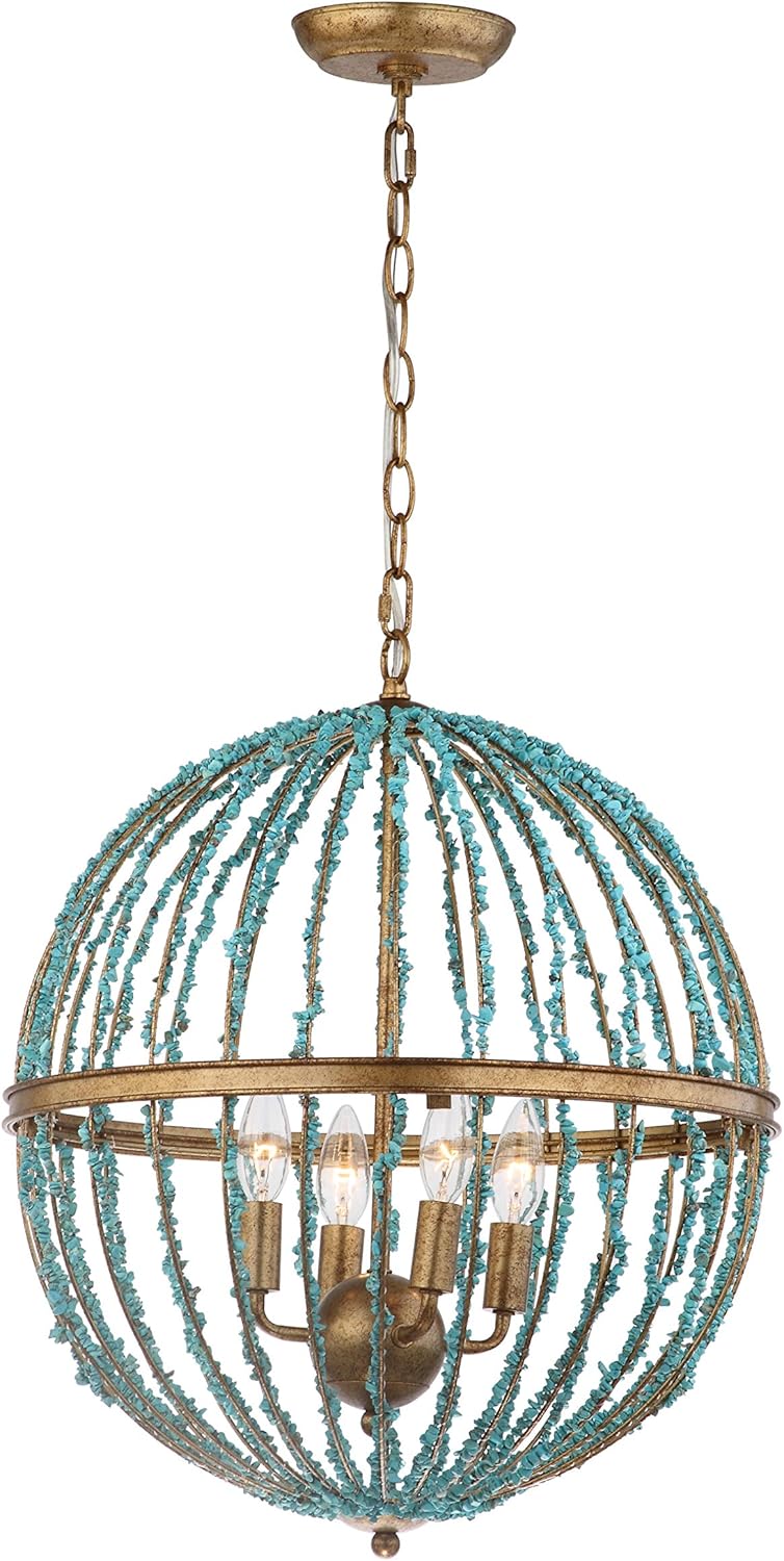 Blue Cage Chandelier K12919
