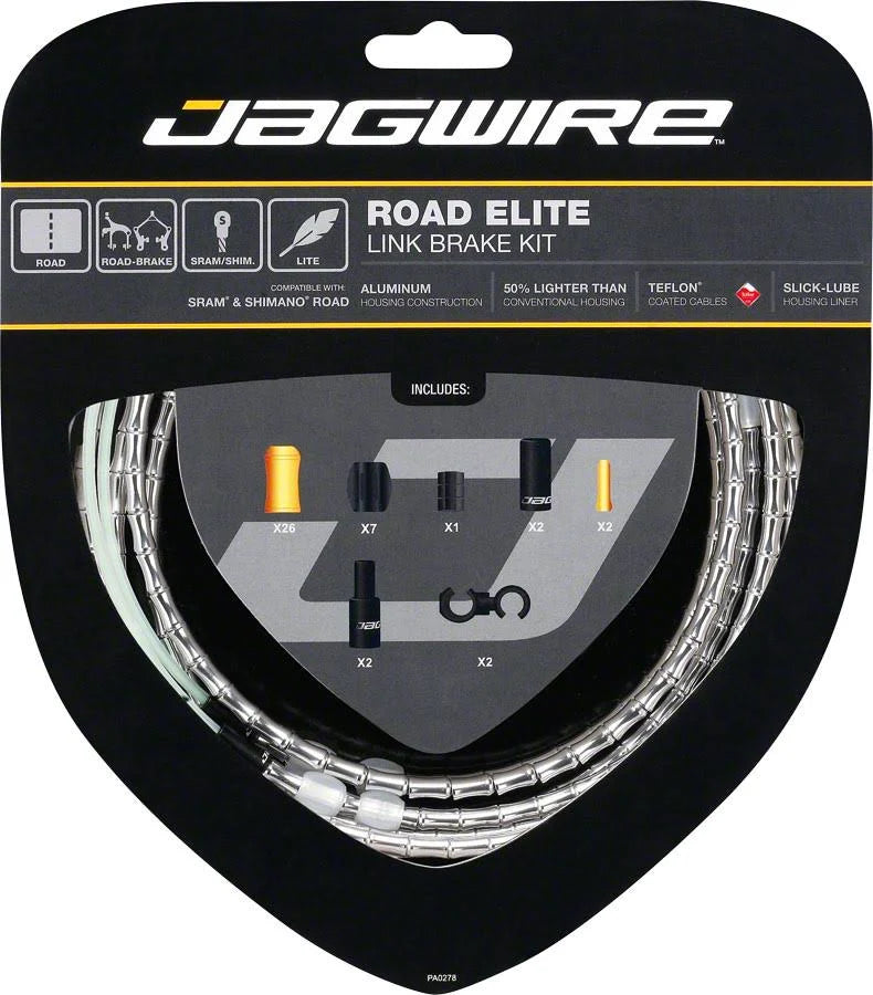 Road Brake Cable Kit - Silver L4201