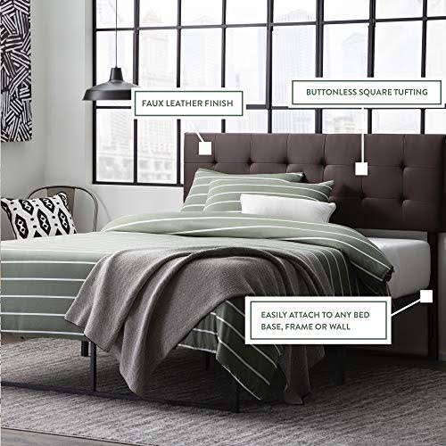 Black Faux Leather King/Cal King Headboard Y38433