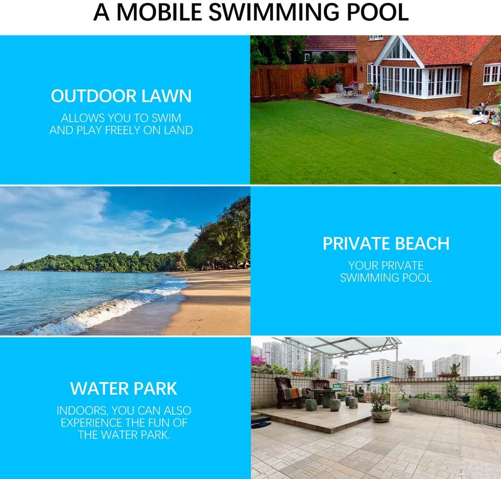 Inflatable Swimming Pool, 120" X 72" X 23" K672172
