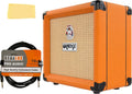 Guitar Combo Amplifier Bundle with Footswitch, Instrument Cables, and Polishing Cloth Y883