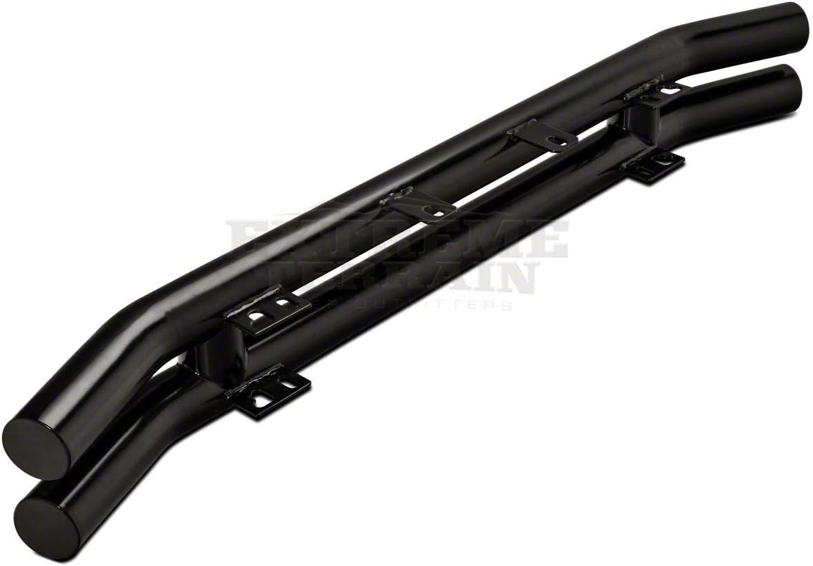 Gloss Black Double Tubular Front Bumper I76139