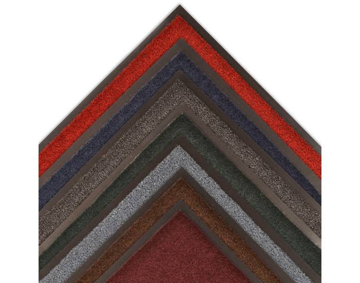 Brown Indoor Carpeted Entry Mat, 4 x 8 ft, Vinyl Backing F41997