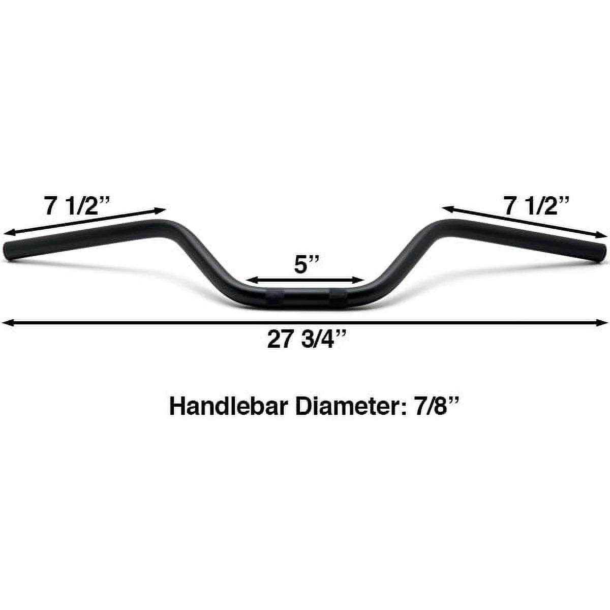 7/8" Black Motorcycle Handlebar Z751