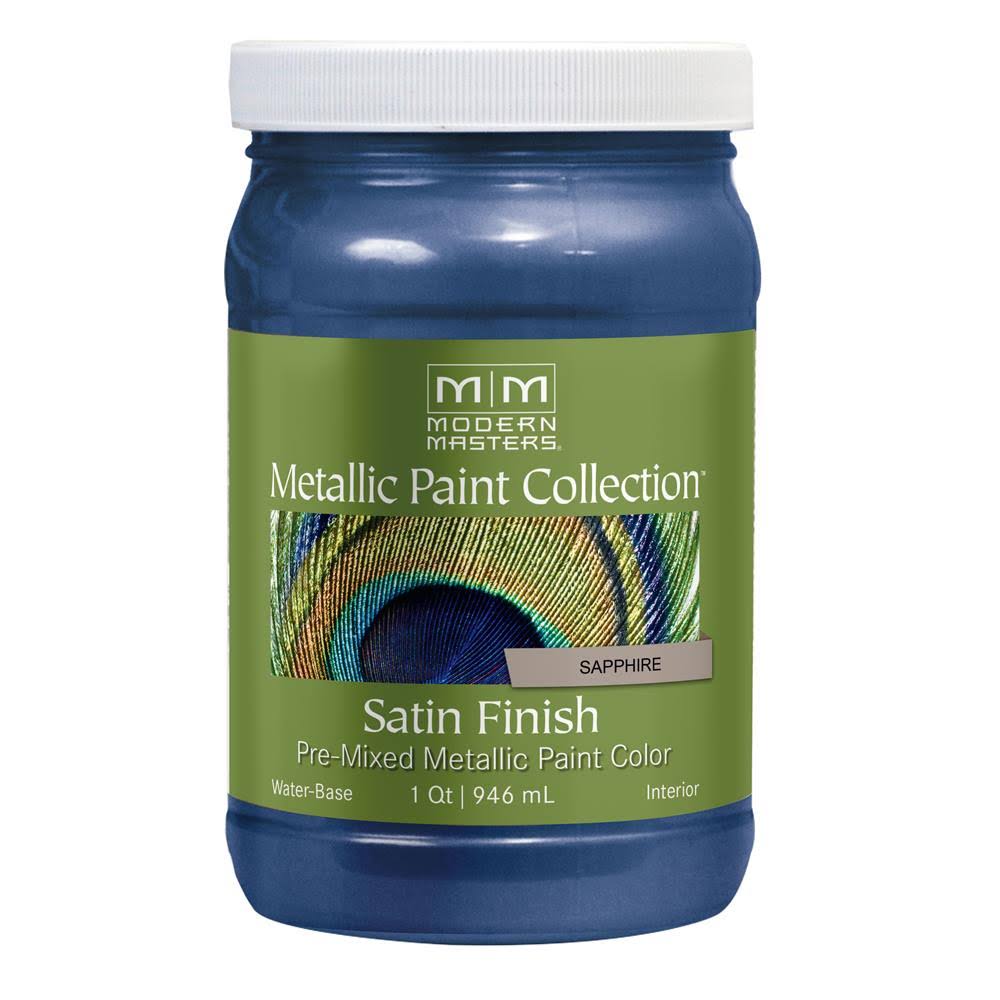 Metallic Paint Satin Sapphire 32 oz 4 Pack U73030