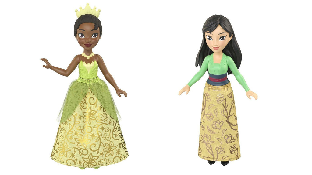 Bundle of 2 Disney Princess 3.5-inch Small Doll - Tiana & Mulan M307819