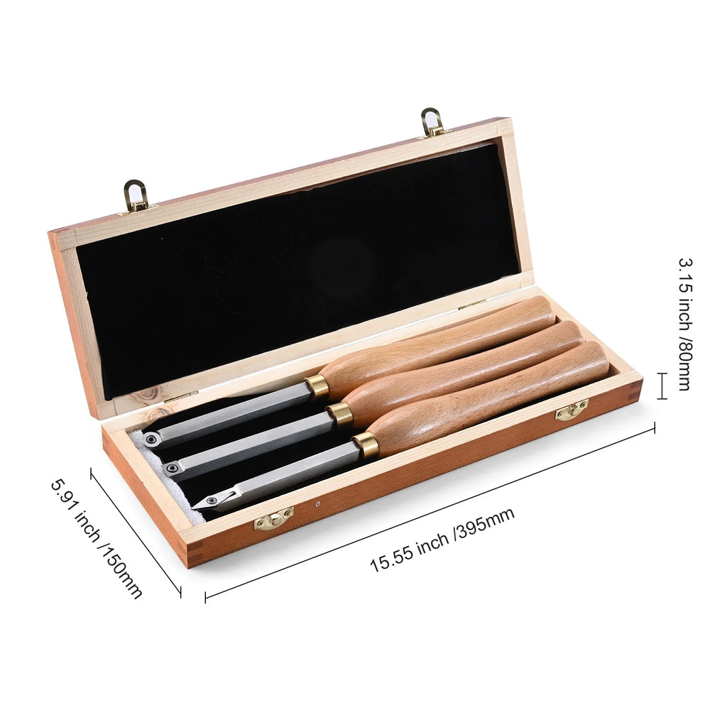 Carbide Steel Wood Turning Chisel Set 3PCS C931