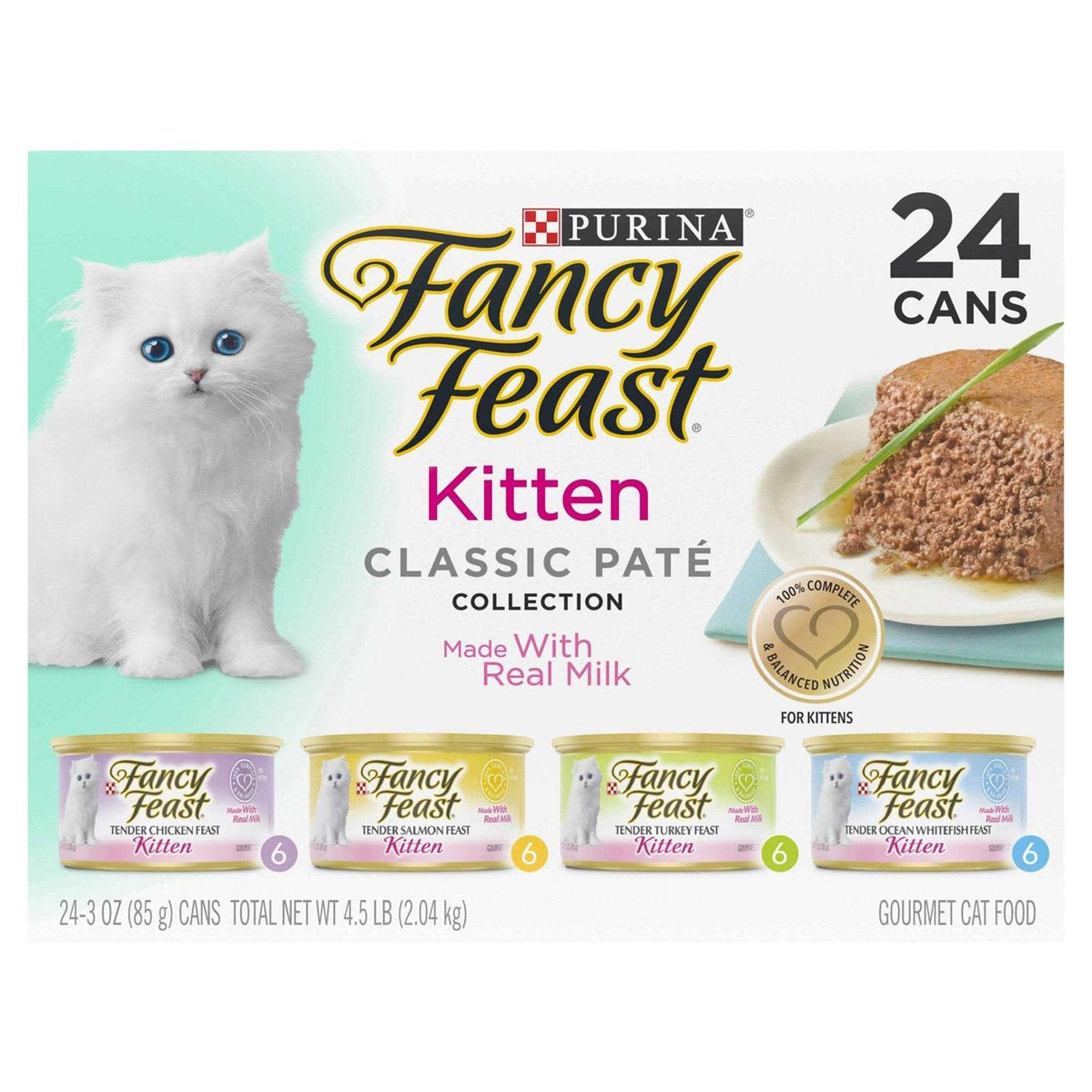 Grain Free Pate Wet Kitten Food Variety Pack F4331