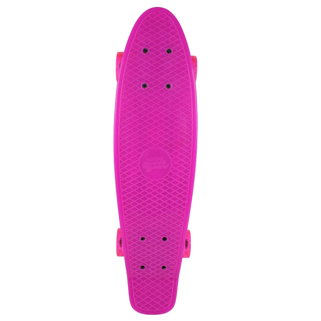 Glow Pink Plastic Cruiser Skateboard E973299