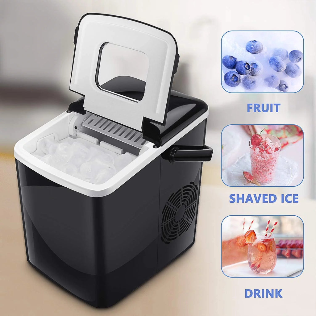 Portable Countertop Ice Maker with 2 Ice Cube Sizes B21688