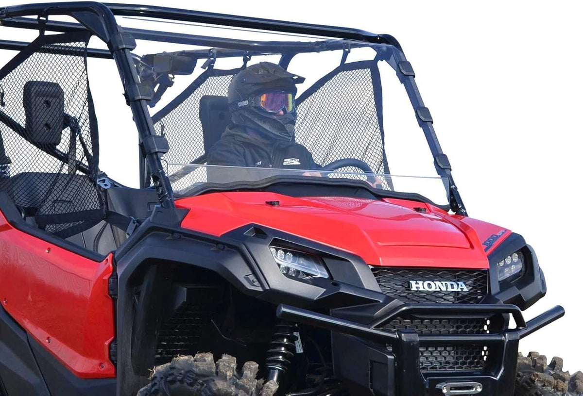 Clear Full Windshield for Honda Pioneer 1000 / 1000-5, 1/4" Thick Polycarbonate X570