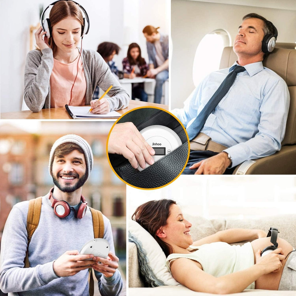 Portable CD Player with Bluetooth, LCD Display, Pack of 2 Z1988