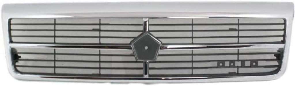 Chrome Shell Grille Assembly with Painted Black Insert X22854