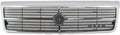 Chrome Shell Grille Assembly with Painted Black Insert X22854