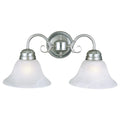 2-Light Dimmable Wall Light with Alabaster Glass W347