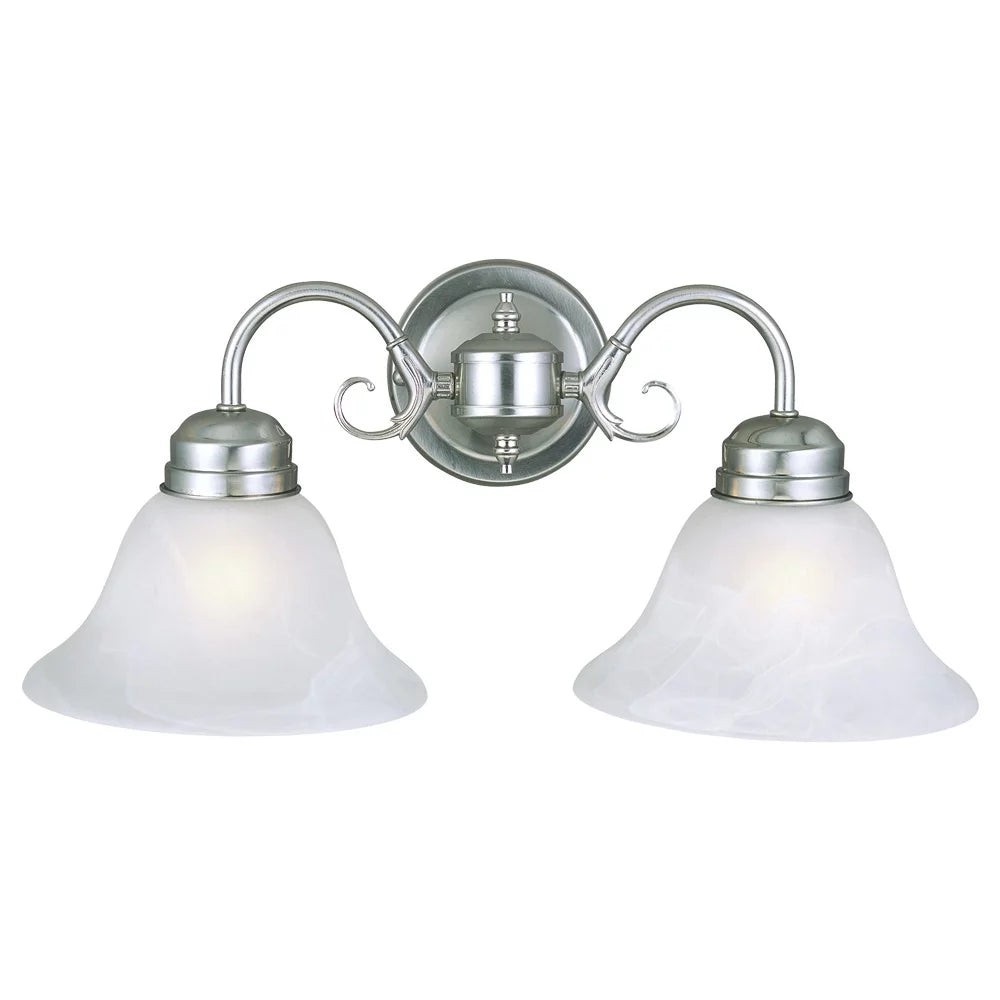 2-Light Dimmable Wall Light with Alabaster Glass W347