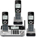 3 Handset Cordless Phone with Answering System, Silver & Black V52595