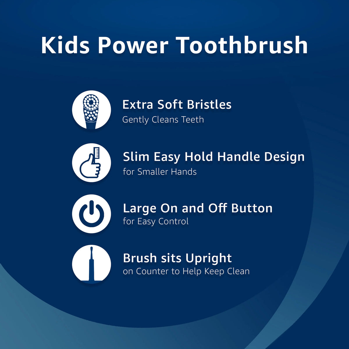 Battery Powered Extra Soft Bristles Kids Toothbrush U444