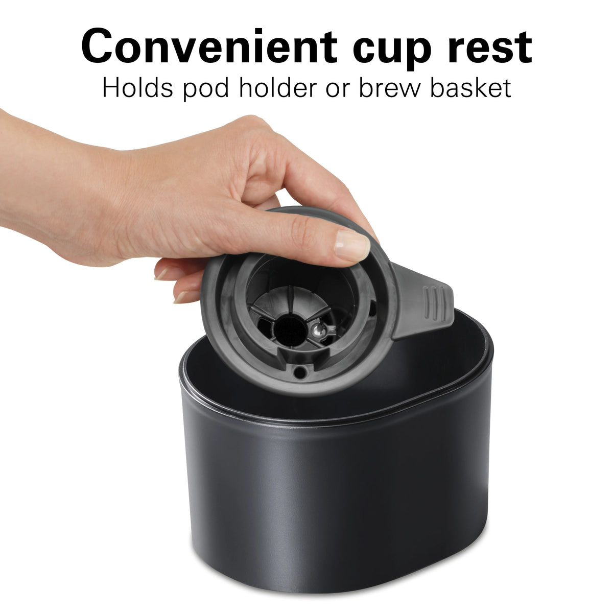 Black Single-Serve Coffee Maker with 50 oz. Water Reservoir O454
