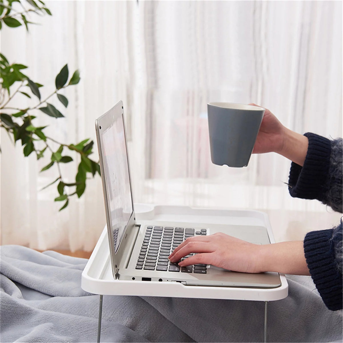 Bed With Laptop Table Folding Table V2501