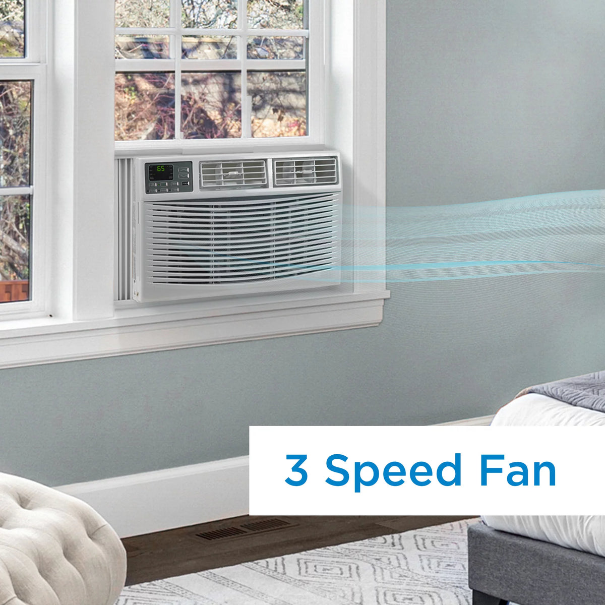 8,000 BTU White Window Air Conditioner C692006
