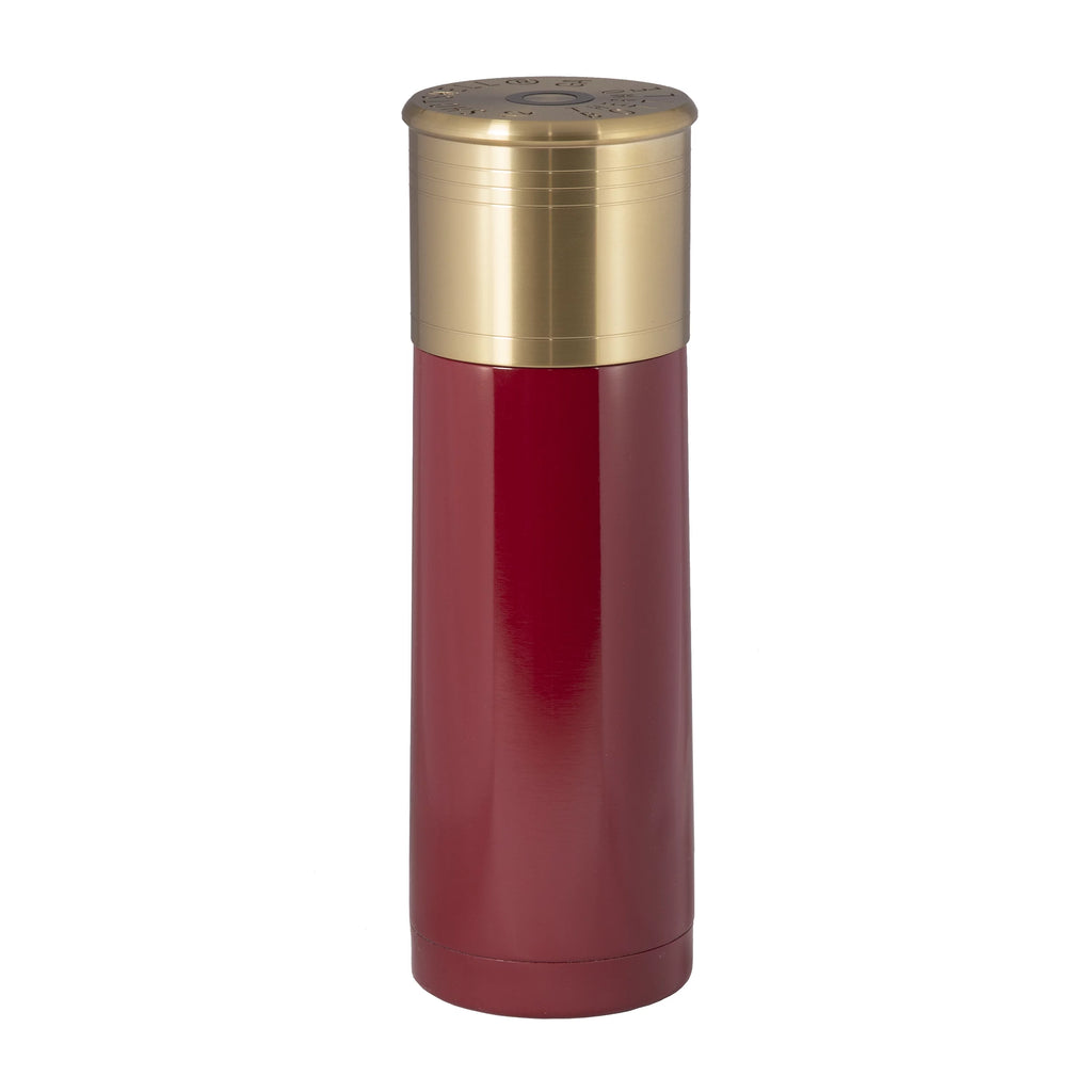 12 Gauge Shotshell Thermo Bottle 18-8 Stainless Steel Red S116