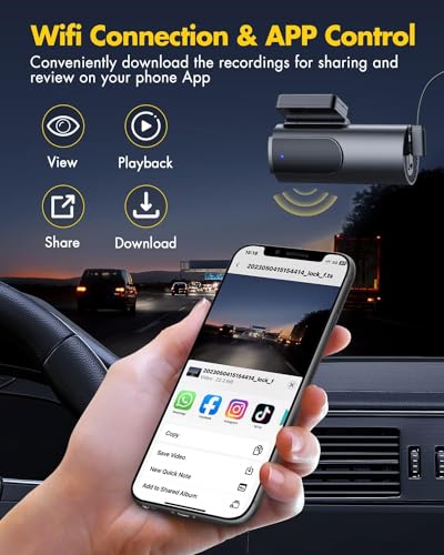 4K Dash Cam with 64GB SD Card Z63608