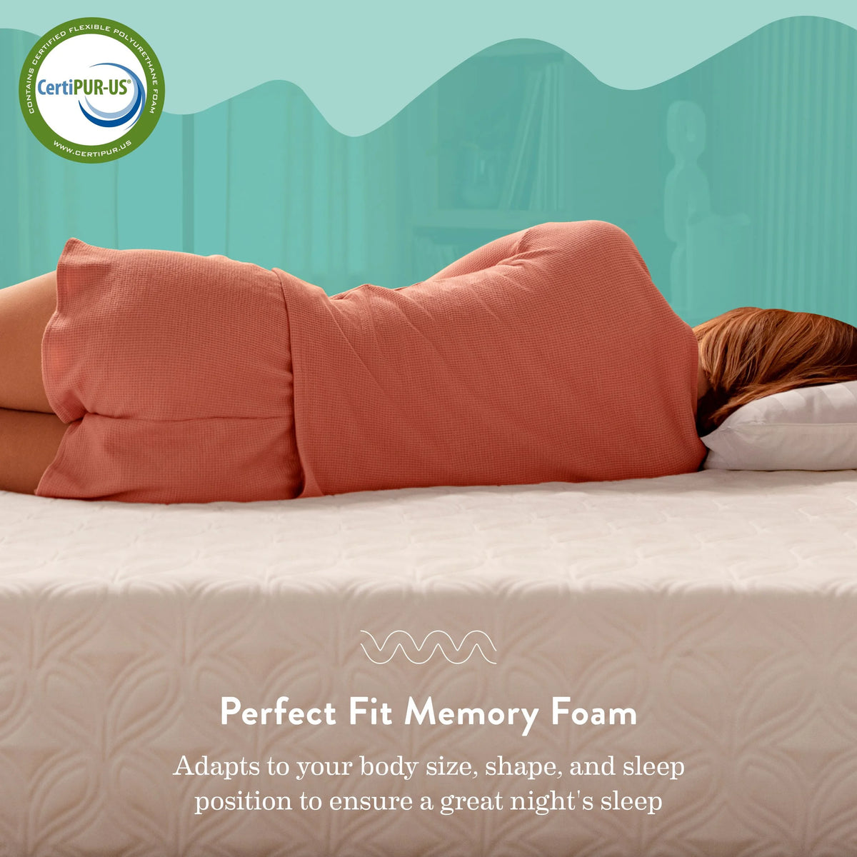 10 Medium Gel Memory Foam Mattress, Queen G403426