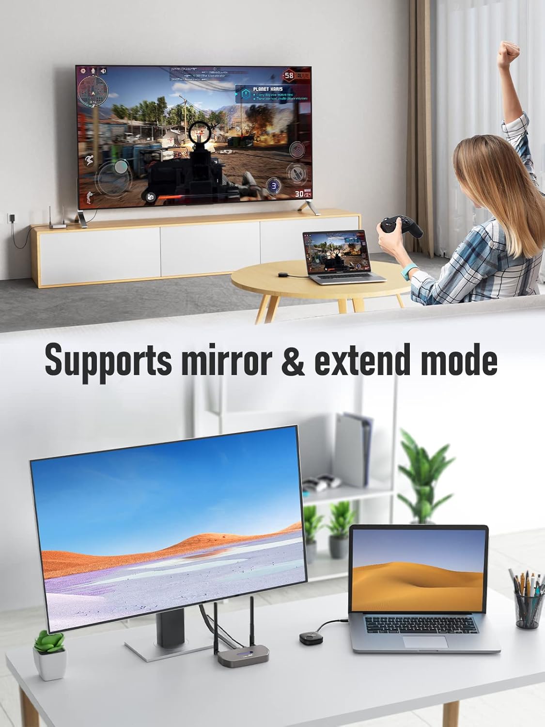 Wireless HDMI Transmitter and Receiver Extender Kit B557