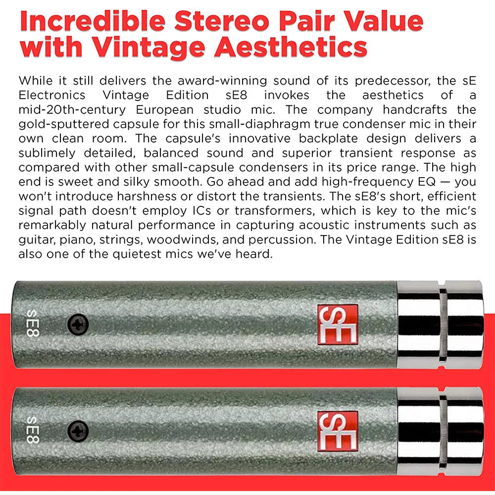 Small-diaphragm Condenser Microphone Stereo Pair E953137