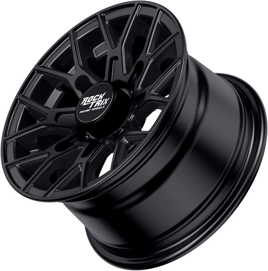 14x7 Matte Black ATV Wheels Rims Set of 4 R188667