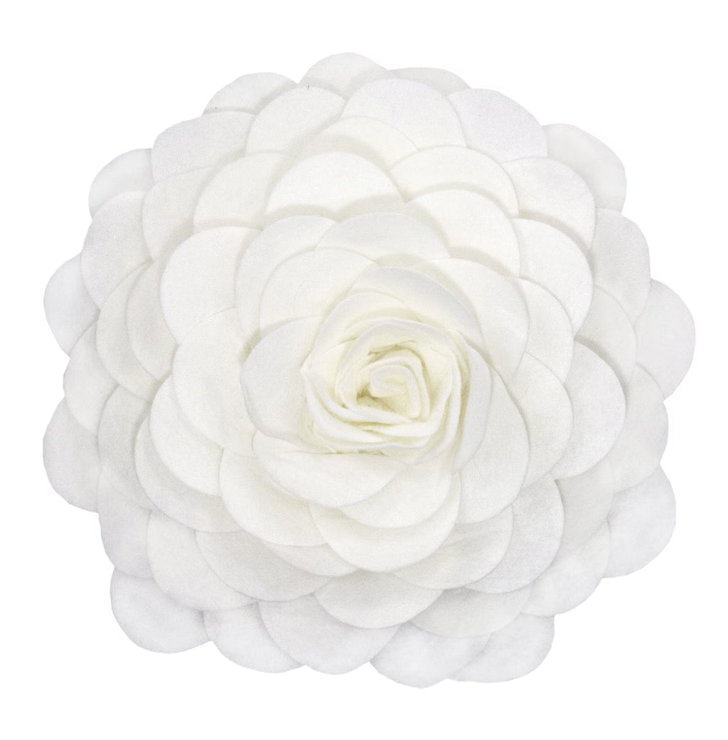 Ivory 16 inches Round Decorative Throw Pillow with Insert P104