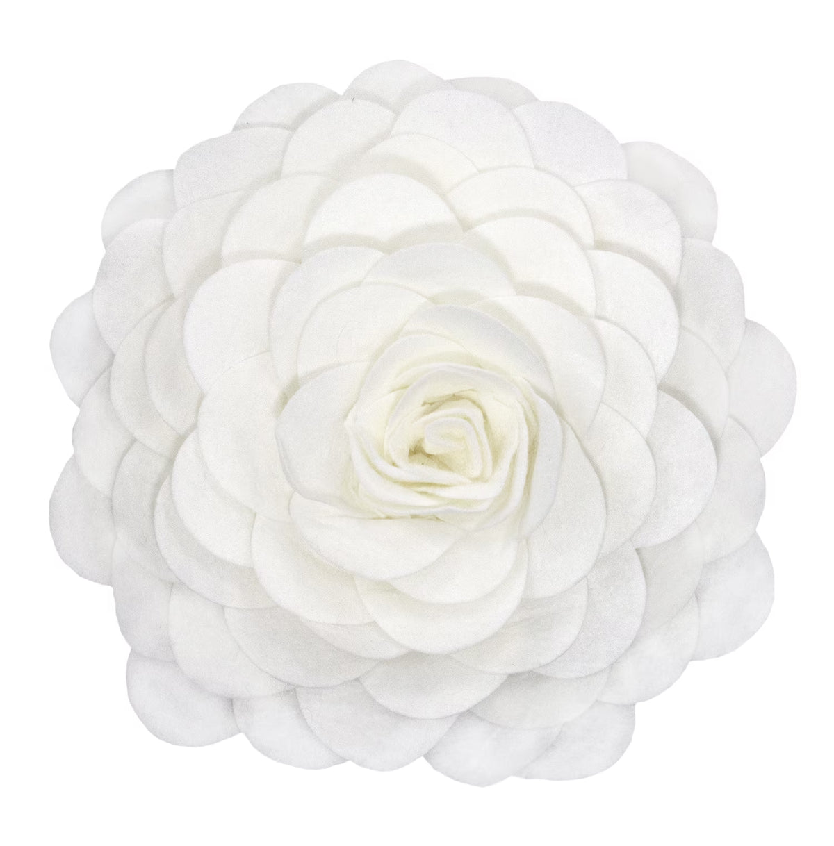 Ivory 16 inches Round Decorative Throw Pillow with Insert P104