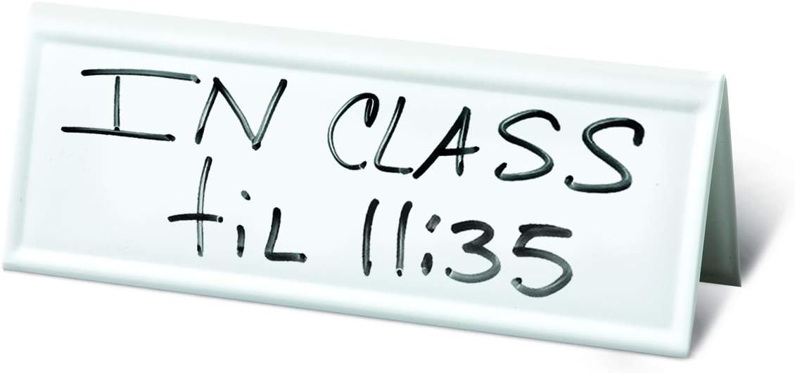 White Dry-Erase Name Tent Cards, 8.75 x 3, 10 Pack N43099