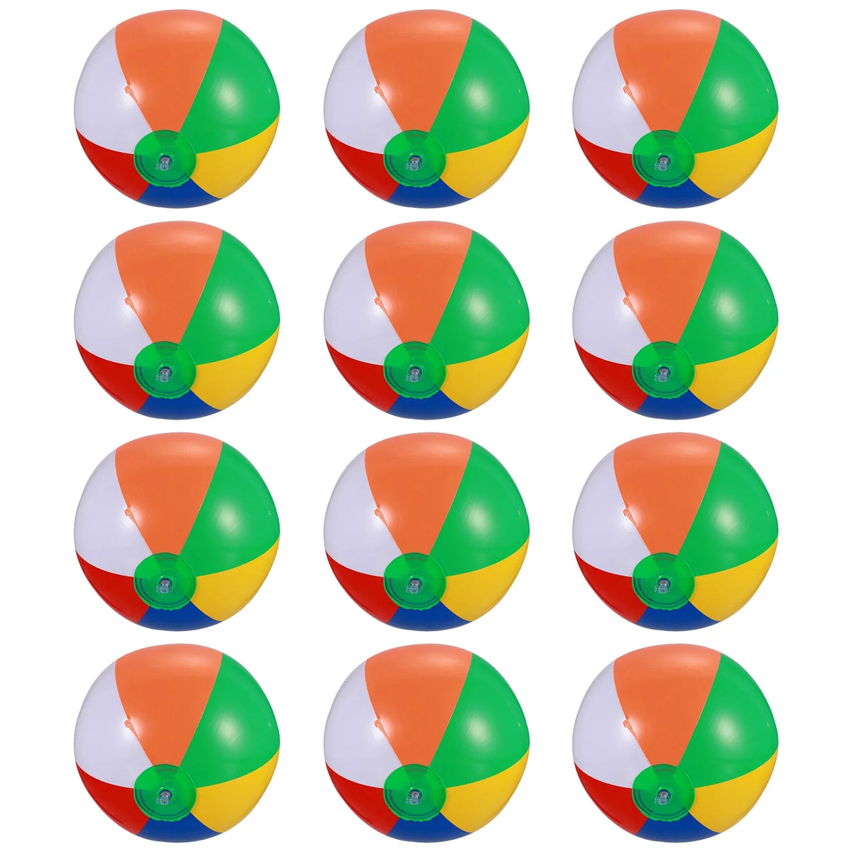 12 Pcs Inflatable Beach Balls Pool Toys F45432