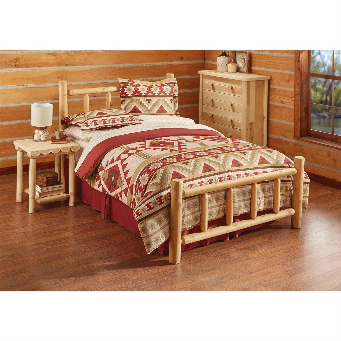 Cedar Log Bed Queen U192726