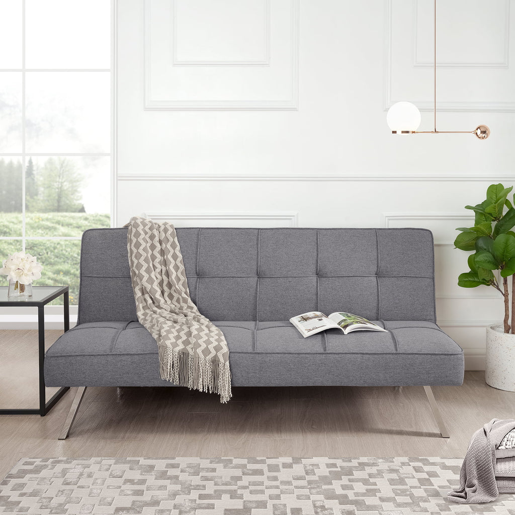 Gray Futon Sofa Bed H5938