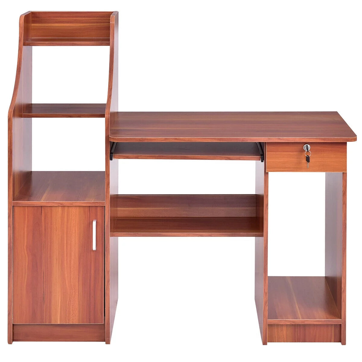 Computer Study Desk with Bookshelf U849827