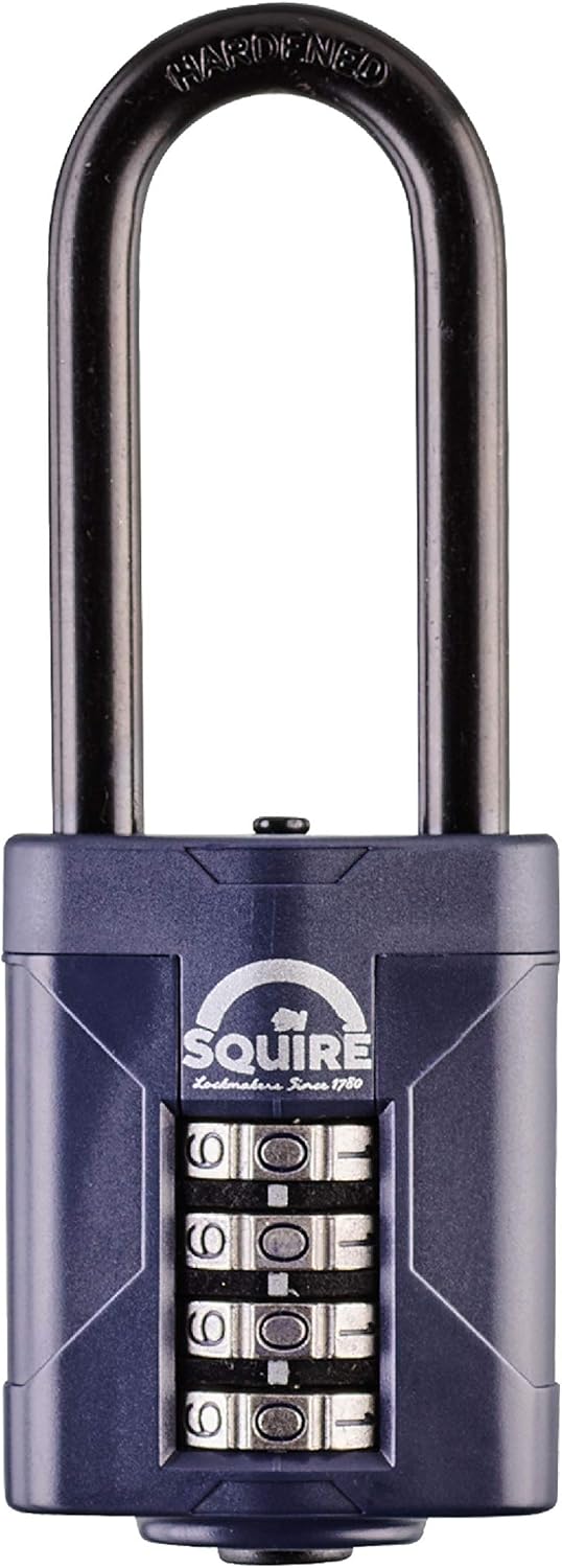 Blue 50 mm Alloy Steel 4 Wheel Combination Padlock, Pack of 2 P133949