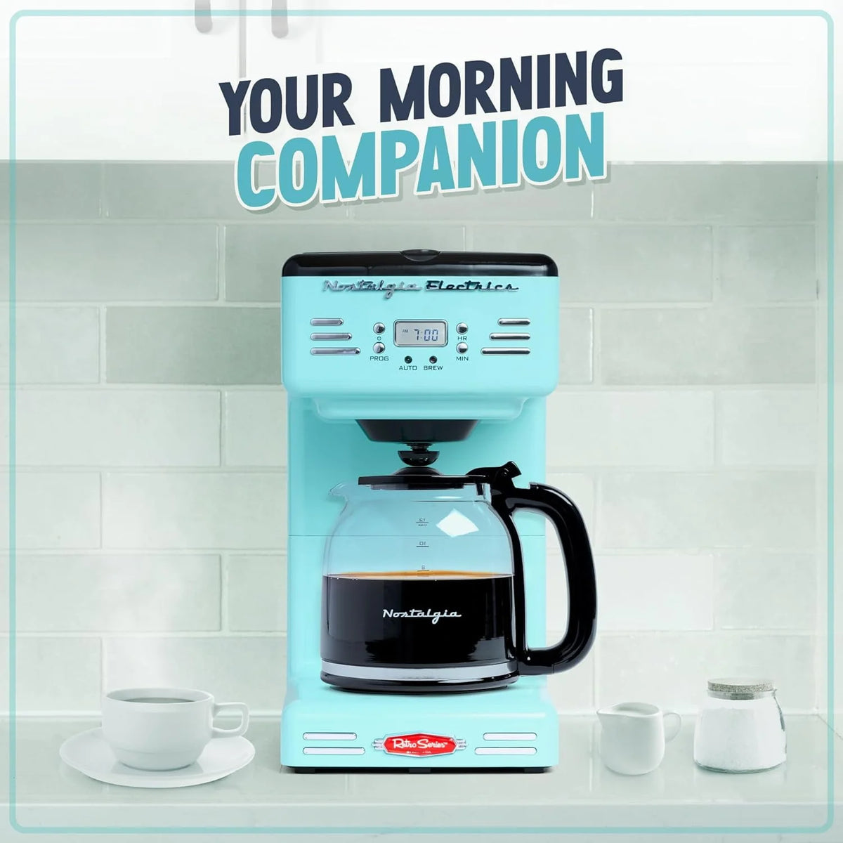 12-Cup Programmable Coffee Machine, Aqua M47282