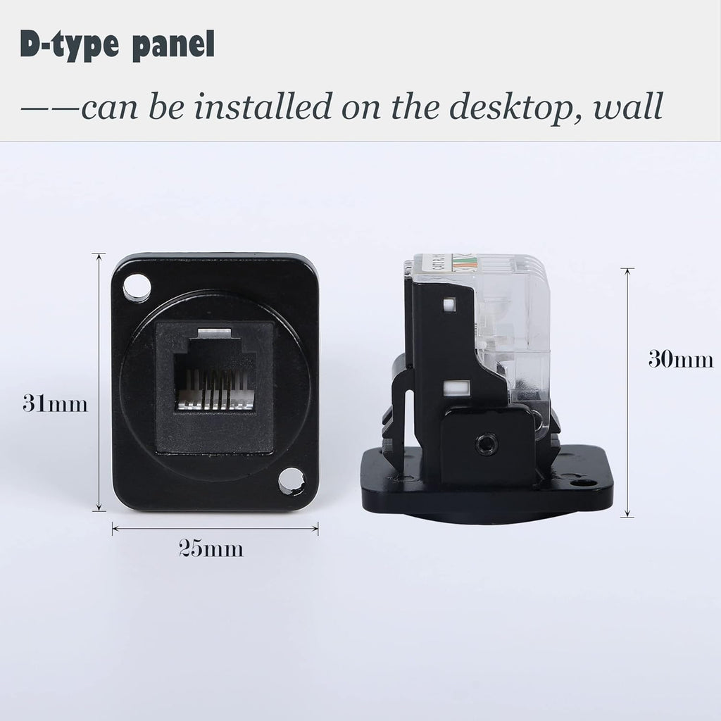 RJ11 Cat3 Female to Female Adapter Socket T973