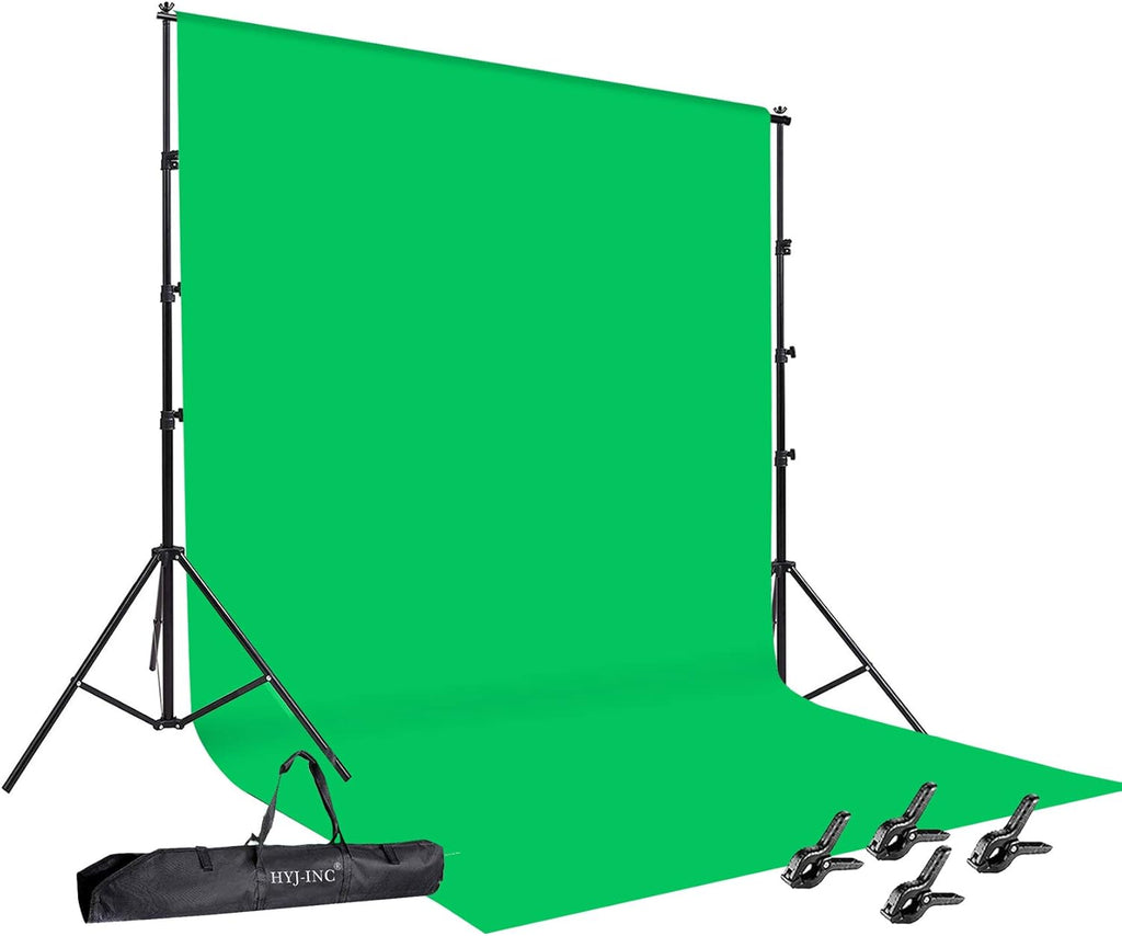 10 x 12ft Cotton Green Screen Backdrop with Stand and Carry Bag D681990